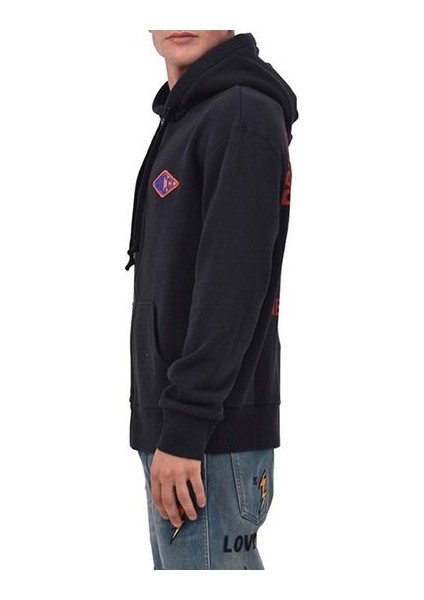 Gg Hooded Jacket With Lion Motif