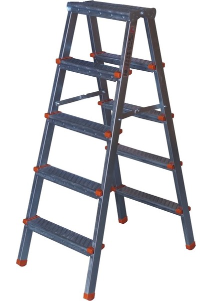 Safir Serisi - 5+5 Basamaklı Çift Çıkışlı Galvanizli Profil Merdiven (Ev, Bahçe, İşyeri İçin Uygun) fiyatları