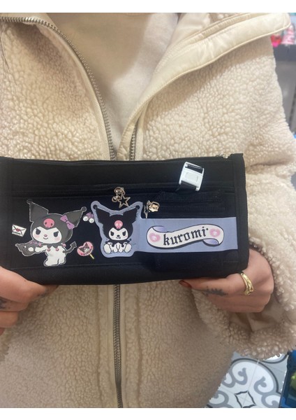 Sanrio Siyah Kuromi Çok Fonksiyonlu Geniş Kapasiteli Kalemlik fırsatları
