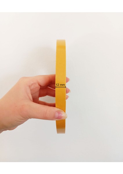 Çift Taraflı Güçlü Opak Bant 12 mm x 100 M - 4 Adet/4,8 M²