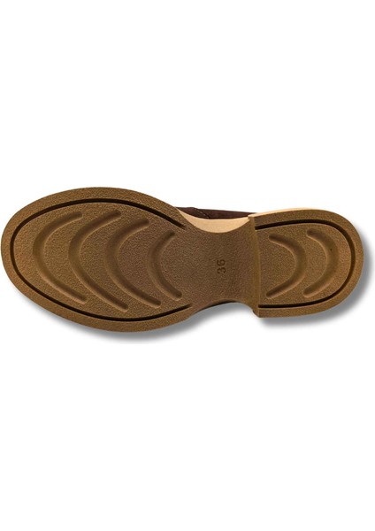 Passo - Kadın Gerçek Nubuk Deri Kısa Bot - Passo - Acı Kahve - 40 indirimleri