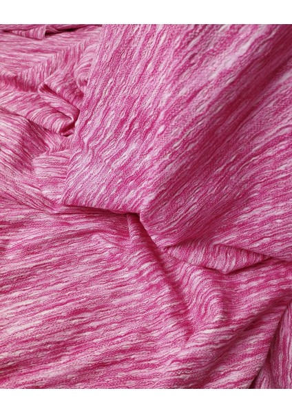 Örme Kırçıllı Pembe Renkte (En 130 cm x Boy 195 Cm)