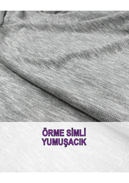Ince Simli Gri Örmeen: 140 cm