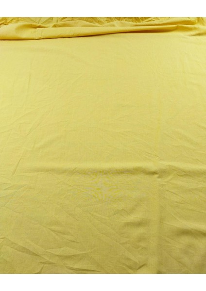 Pamuk Vual Pastel Sarı Renkte (En 140 cm x Boy 150 Cm)