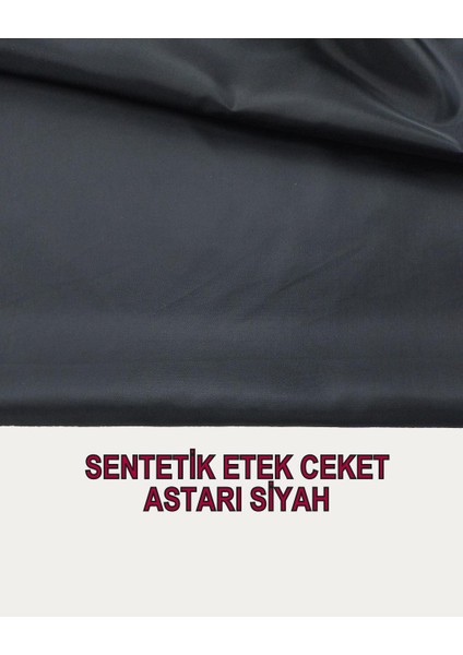 Sentetik Etek Ceket Astarı Siyah Renkte (En 150 cm x Boy 230 Cm) modelleri