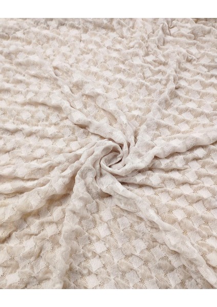 Desenli Jarse Kırık Beyaz Renkte Tek En (En 85 cm x Boy 270 Cm) fiyatları