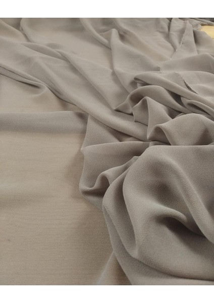 Krep Şifon Koyu Bej Renkte (En 140 cm x Boy 300 Cm) modelleri