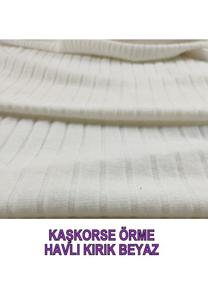 Kaşkorse Örme Kırık Beyaz Renkte (En 140 cm x Boy 145 Cm) fiyatları