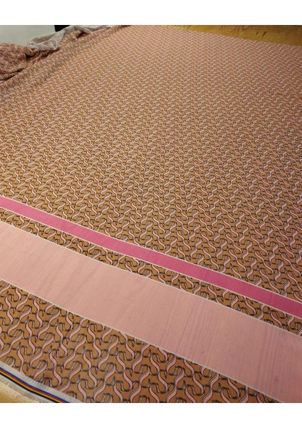 Şifon Pembe Kahve En: 154 cm