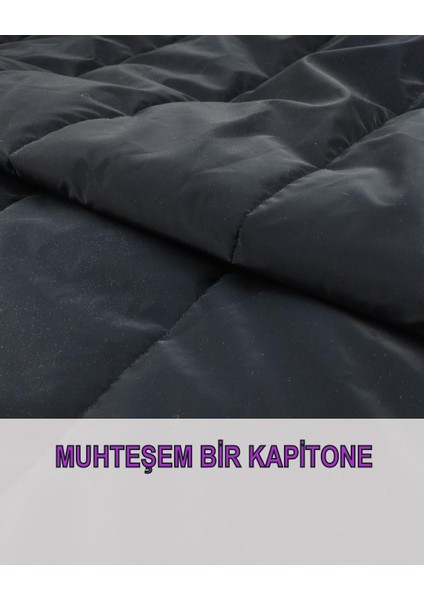 Montluk Kapitone Antrasit Renkte (En 140 cm x Boy 360 Cm)