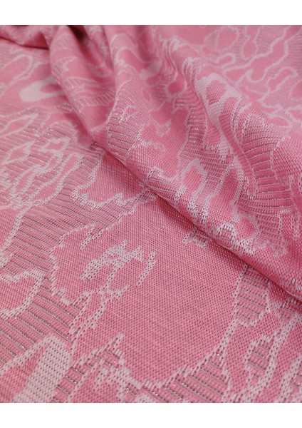 Simli Örme Pembe Lame Renklerde (En 165 cm x Boy 210 Cm)