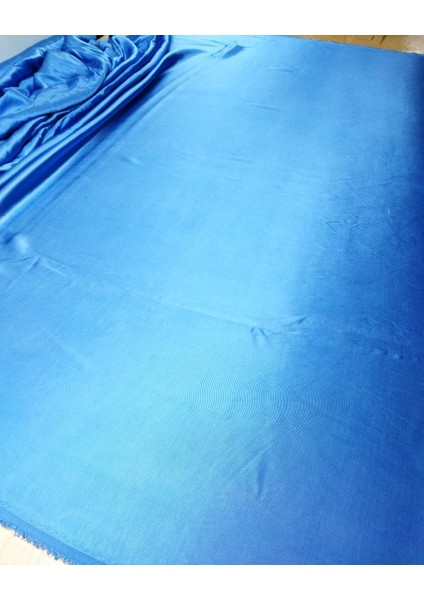 Saten Viskon Mavi Renkte (En 145 cm x Boy 300 Cm) fırsatları