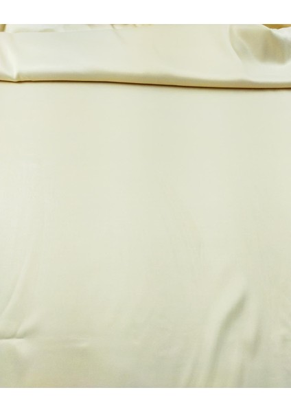 Saten Viskon Elastanlı Bej Renkte (En 110 cm x Boy 310 Cm)