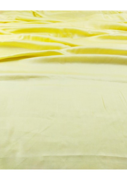 Saten Viskon Limon Sarısı Renkte (En 130 cm x Boy 230 Cm)