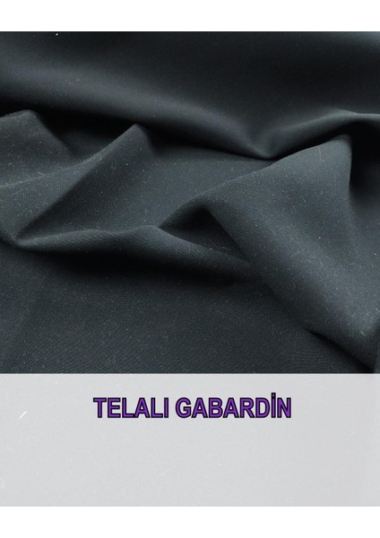 Telalı Gabardin Siyah Renkte En: 140
