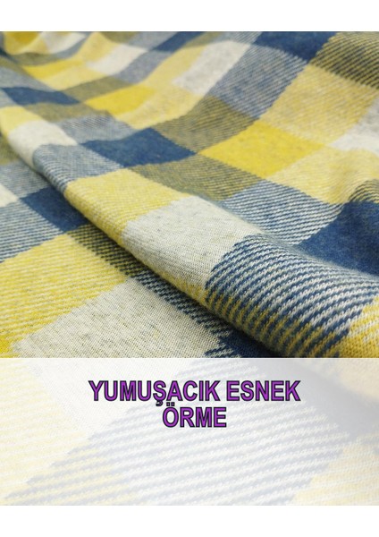 Interlok Örme Mavi Sarı Gri Renklerdeen: 140 cm