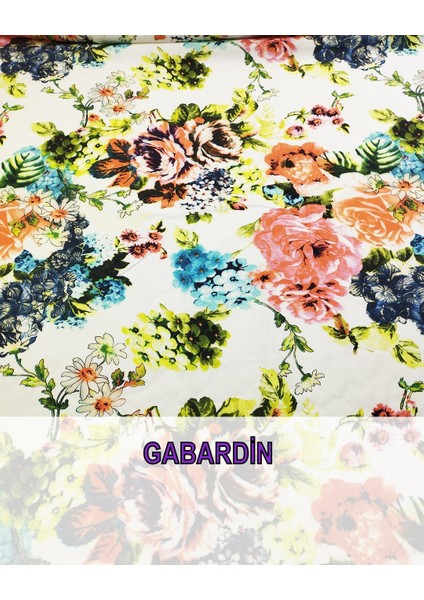 Gabardin Çiçekli En: 140