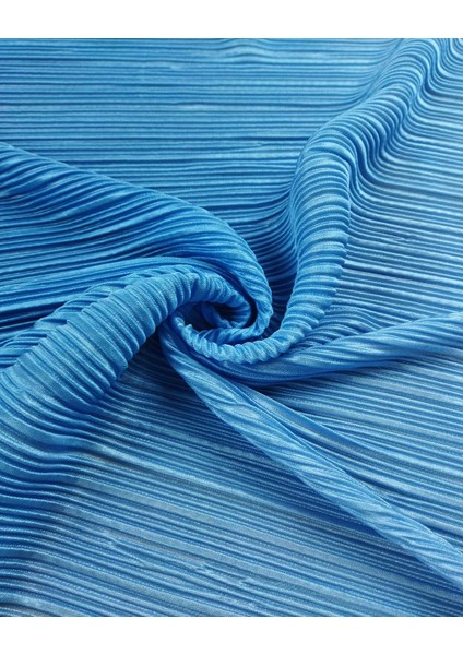 Pliseli Jarse Degrade Mavi Renklerde (En 140 cm x Boy 340 Cm)