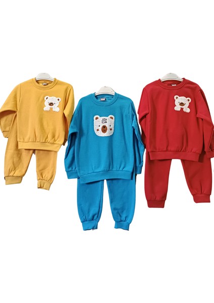 Punch Ayı Işlemeli Unisex Alt Üst Takım indirimleri