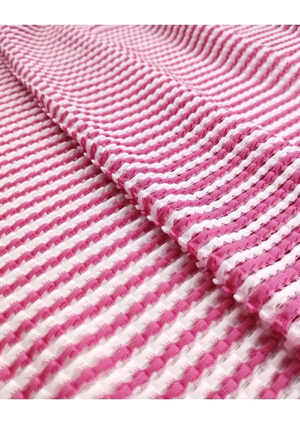 File Jarse Beyaz Pembe Renklerde (En 145 cm x Boy 190 Cm)