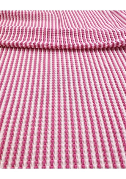 File Jarse Beyaz Pembe Renklerde (En 145 cm x Boy 190 Cm)