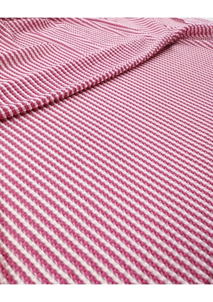 File Jarse Beyaz Pembe Renklerde (En 145 cm x Boy 190 Cm)
