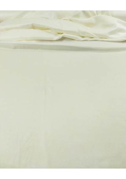 Saten Viskon Ekru Renkte (En 150 cm x Boy 200 Cm)