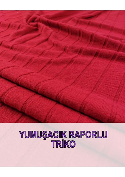 Triko Örme Kırmızı Renkte (En 140 cm x Boy 170 Cm)