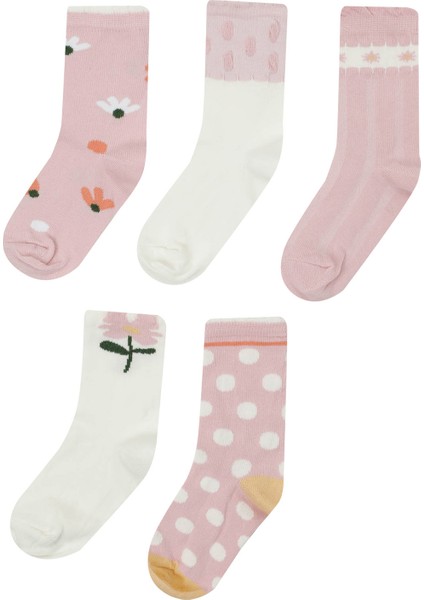 Garden 5 Lı Skt-G 4pr Pembe Kız Çocuk Soket Çorap
