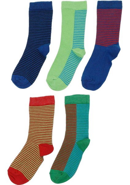 BLOK LINE 5 LI SKT-B 4PR Çok Renkli Erkek Çocuk Soket Çorap