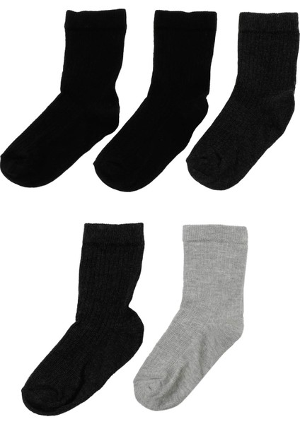 KLASIK 5 LI SKT-B 4PR GRI MULTI Erkek Çocuk Soket Çorap