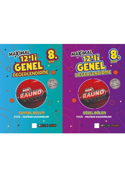 Maximal 8. Sınıf 12''li Son Raund Sayısal - Sözel Deneme Seti