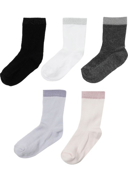 Sım Blk 5 Lı Skt-G 4pr Çok Renkli Kız Çocuk Soket Çorap