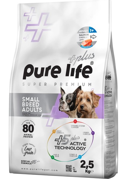 Purelife Plus Kuzulu Küçük Irk Yetişkin Köpek Maması 2.5 kg
