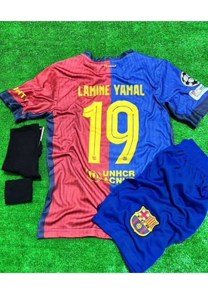 Yeni Sezon 2024/24 Lamine Yamal Çocuk Forması 4lü Set Fm1
