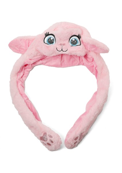 Fun Cat Kulaklı G- 4pr Pembe Kız Çocuk Atkı Bere