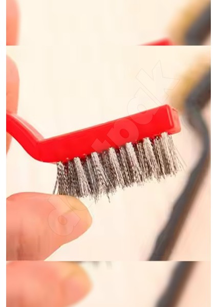 3 Adet Fırça Seti - Pas Sökme Yağ Temizleme - Metal Temizlik Fırçası - Ocak, Fırın, Mangal Fırçası modelleri