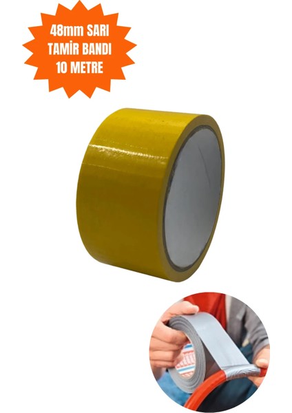 Kupa 48 mm Sarı Tamir Bandı 10 Metre