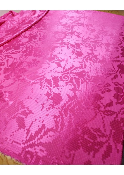 Saten Viskon Pembe Renk En: 155 cm