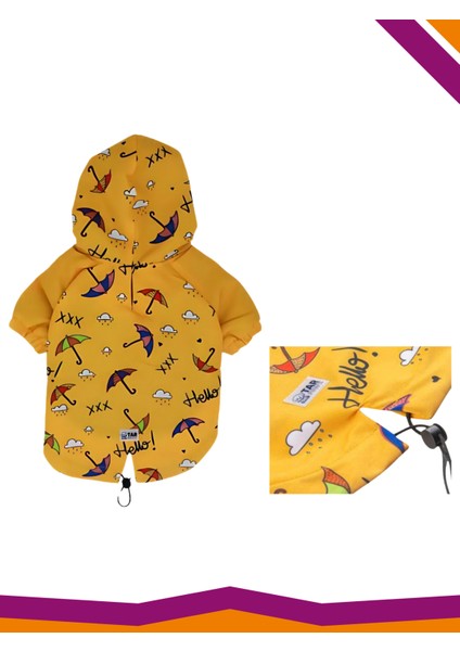 Polarlı Yağmurluk Köpek Umbrella Desenli Kıyafet fiyatları