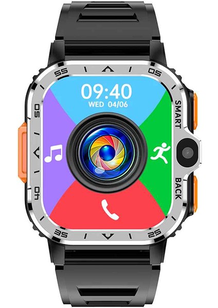 Pgd Watch 4g 1.99" Sim/wifi/gps/çift Kamera/play Store 3gb Ram Quad-Core Android 8.1 Akıllı Saat