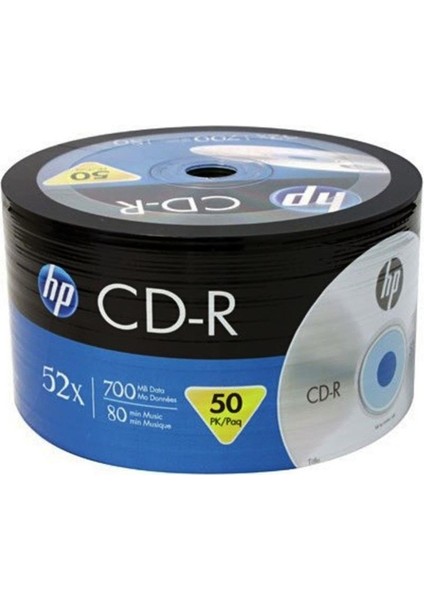 Hp CRE00070-3 Cd-R 700 MB 52X 50Lİ Paket Fiyat (4825)