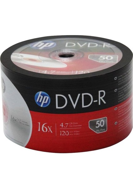 Hp DME00070-3 Dvd-R 4.7 GB 120 Min 16X 50Lİ Paket Fiyat (4825)