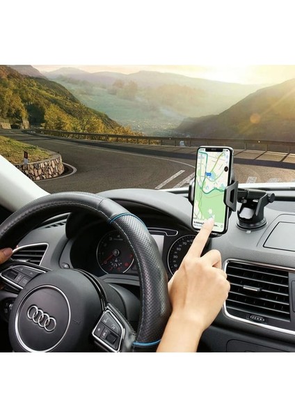 Araç Içi Uzayan Ayarlanabilir Prime Telefon Tutucu Cam ve Torpido