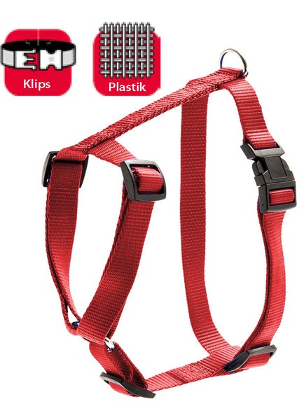Basıc Göğüs Tasma XS 25-40 cm Kırmızı
