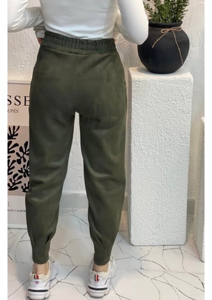 Paça Pensli Süet Pantolon indirimleri
