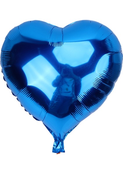 Kalp Balon Folyo Mavi 45 cm 18 Inç (4825)