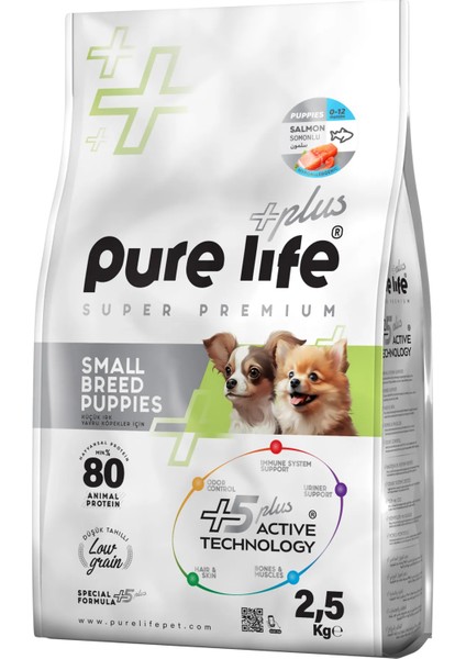 Purelife Plus Kuzulu Küçük Irk Yavru Köpek Maması 2.5 kg