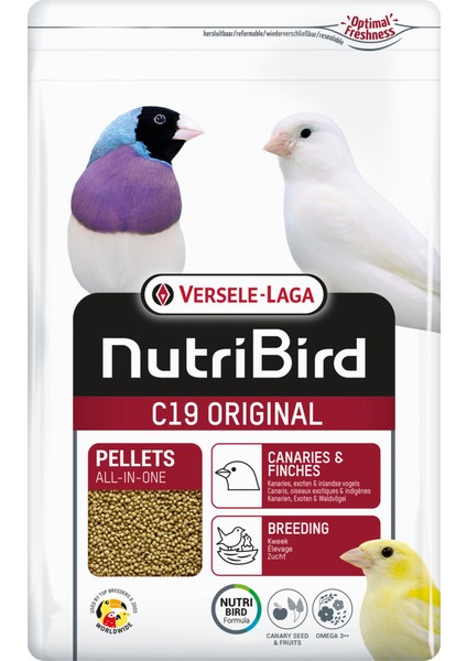 Nutribird C19 Kanarya Finch Pelet Yem 3kg