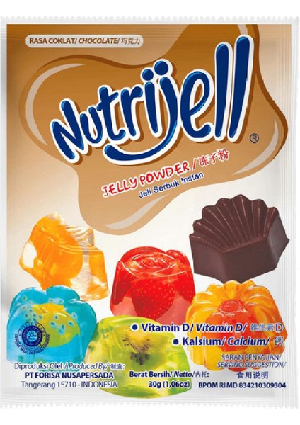 Nutrijell Jellypowder Coklat 20G 1 Paket